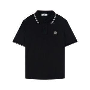 【잔디집2】스톤 아일랜드 로고 블렌드 폴로 셔츠 22002SC（세븐）