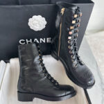 샤넬 【TJ공장】 레이스업 스트랩 워커 부츠 （터보）