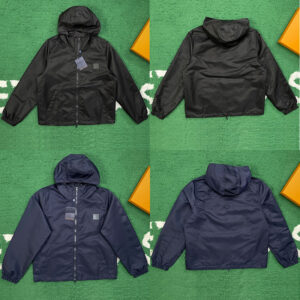 루이비통 【잔디집】 모노그램 리버서블 후드 집업 자켓（레어）