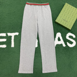 구찌 【잔디집】 웹(Web) 코튼 저지 조깅 팬츠（레어）