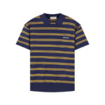 미우미우 【잔디집2】 스트라이프 캐시미어 실크 폴로 스웨터（세븐）