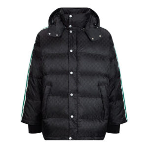 구찌 【잔디집2】 GG 나일론 자카드 웹 패딩 자켓（세븐）