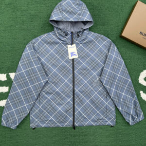 버버리 【잔디집】 리버시블 체크 후드 집업 자켓（레어）