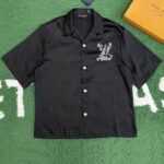 루이비통 【잔디집】 LV 시그니처 플라워 프린트 실크 셔츠 (레어)