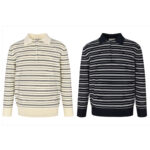 미우미우 [잔디집2] (세븐) 스트라이프 니트 코튼 폴로 셔츠