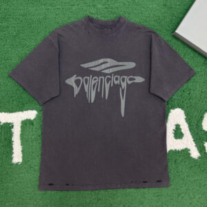 발렌시아가 【잔디집】 3B 리퀴파이드 오버사이즈 반팔 티셔츠（레어）