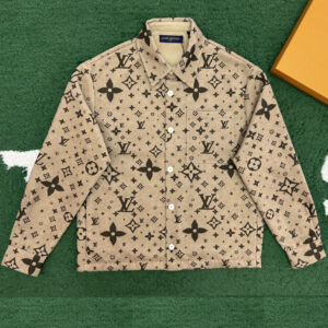 루이비통 【잔디집】 모노그램 더블 페이스 울 실크 캐시미어 오버셔츠 (레어)
