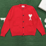 아미 【잔디집】 드 꾀흐 하트 울 가디건 3Color（레어）