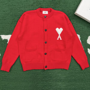 아미 【잔디집】 드 꾀흐 하트 울 가디건 3Color（레어）