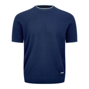 프라다 【잔디집2】 실크 코튼 반팔 스웨트 니트（세븐）