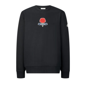 몽클레어 【잔디집2】 (세븐) 자수 로고 코튼 스웨트셔츠