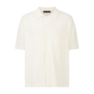 루이비통 【잔디집2】 모노그램 포인텔 코튼 반팔 셔츠（세븐）