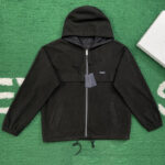 프라다 【잔디집】 테크니컬 패브릭 후드 집업 자켓（레어）