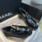 샤넬 【터보】 24K CC로고 샤이니 하트 로퍼（TJ공장）