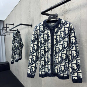 디올 【사슬공장】 오블리크 가디건 니트