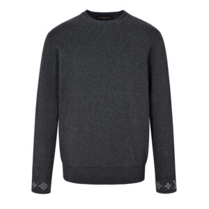 루이비통 【잔디집2】 캐시미어 풀오버 니트 스웨터 그레이 （세븐）