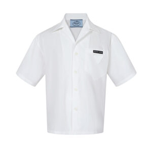 프라다 【잔디집2】 코튼 포켓 반팔 셔츠（세븐）