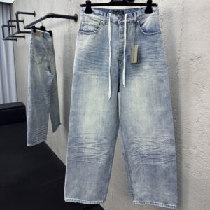 발렌시아가 【사슬공장】 스트레이트 데님 팬츠