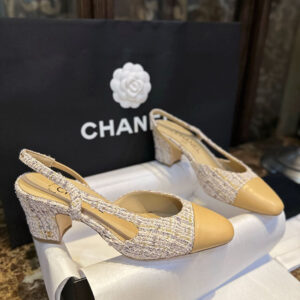 샤넬 【터보】 램스킨 트위드 슬링백(TJ공장)