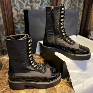 샤넬 【TJ공장】 레이스업 롱 부츠（터보）