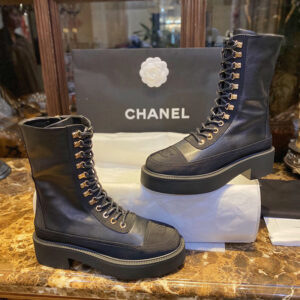 샤넬 【TJ공장】 레이스업 롱 부츠（터보）