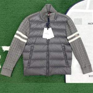 몽클레어 【잔디집】 패딩 울 집업 가디건 스웨터（레어）