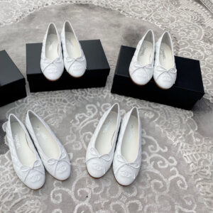 샤넬 【터보】 카프스킨 퀼팅 발레리나 플랫 슈즈（TJ공장）