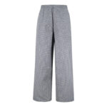 발렌시아가 【잔디집2】 코튼 린넨 체크 트라우저 (세븐)