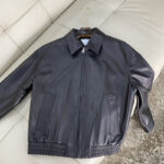 보테가베네타 램스킨 카라 레더 자켓