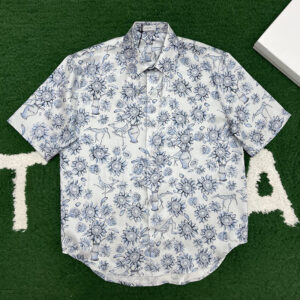 디올 【잔디집】 x 넬 숏 슬리브드 셔츠（레어） 힐튼