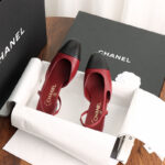 샤넬 【Happy】 투톤 슬링백 슈즈 (터보)