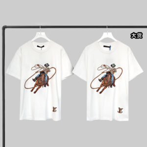 루이비통 【YD공장】 카우보이 그래픽 엠브로이더드 반팔 티셔츠