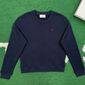 아미 【잔디집】 스몰 하트 로고 코튼 스웨트셔츠 맨투맨（레어）