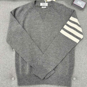 톰브라운 (TJ공장) 【터보】 4-Bar 사선완장 캐시미어 풀오버 니트