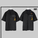 루이비통 【YD공장】 오픈 카라 숏 셔츠 코튼