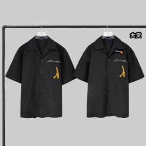 루이비통 【YD공장】 오픈 카라 숏 셔츠 코튼