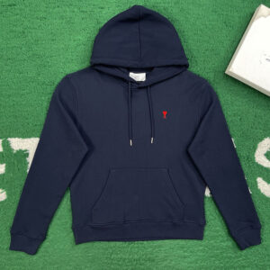 아미 【잔디집】 스몰 하트 로고 코튼 후디（레어）