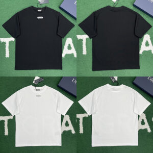 디올 【잔디집】 로고 라벨 캐주얼 핏 코튼 반팔 티셔츠 (레어)