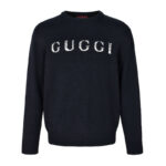 구찌 【잔디집2】 인타르시아 로고 울 스웨터 니트（세븐）