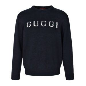 구찌 【잔디집2】 인타르시아 로고 울 스웨터 니트（세븐）