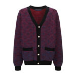 루이비통 【잔디집2】 옵디컬 모노그램 자카드 니트 가디건（세븐）