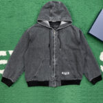 디올 【잔디집】 CD 박스 후드 집업 데님 자켓 （레어）