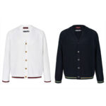 구찌 【잔디집2】 웹(Web) 자카드 로고 가디건（세븐）