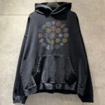 발렌시아가 【계단집】 스파이럴 크레스트 미디엄 핏 후디