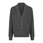 루이비통 【잔디집2】 포켓 라벨 캐시미어 숄 카라 가디건（세븐）