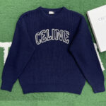 셀린느 【잔디집】 리브드 울 오버사이즈 스웨터（레어）