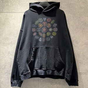 발렌시아가 【계단집】 스파이럴 크레스트 미디엄 핏 후디