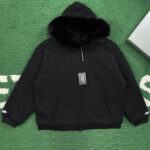 발렌시아가 【잔디집】 3B 스포츠 아이콘 푸퍼 후드 집업 자켓 （레어）