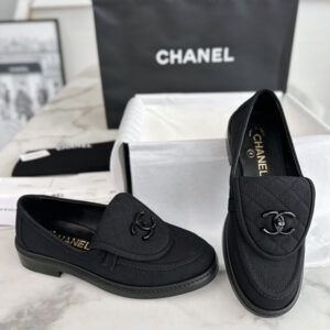 샤넬 【TJ공장】 CC로고 캔버스 턴락 로퍼 (터보)