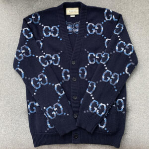 구찌 【TJ공장】 GG 인타르시아 울 가디건（터보）